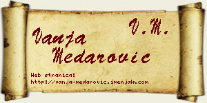 Vanja Medarović vizit kartica